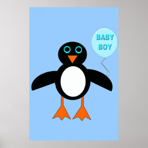 Poster de Pinguim-Menino Azul