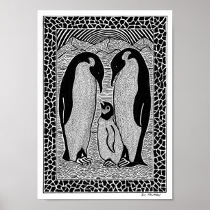Poster de pinguins