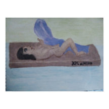 Poster de pintura de madeira para mulheres