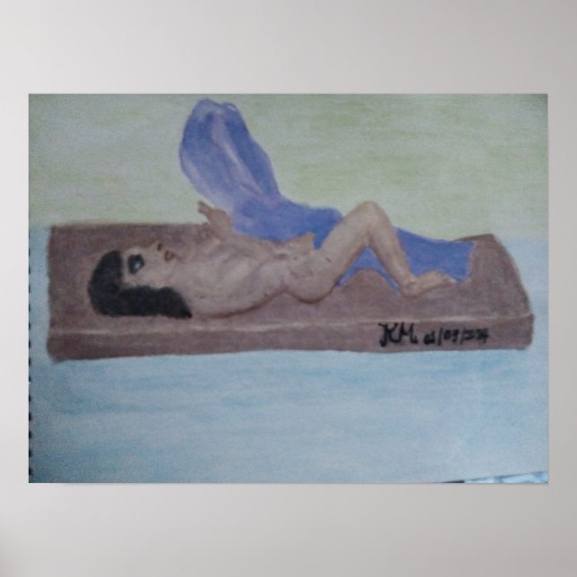 Poster de pintura de madeira para mulheres (Frente)