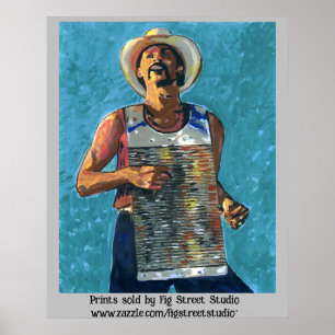 Poster de Pintura de Zydeco Joe