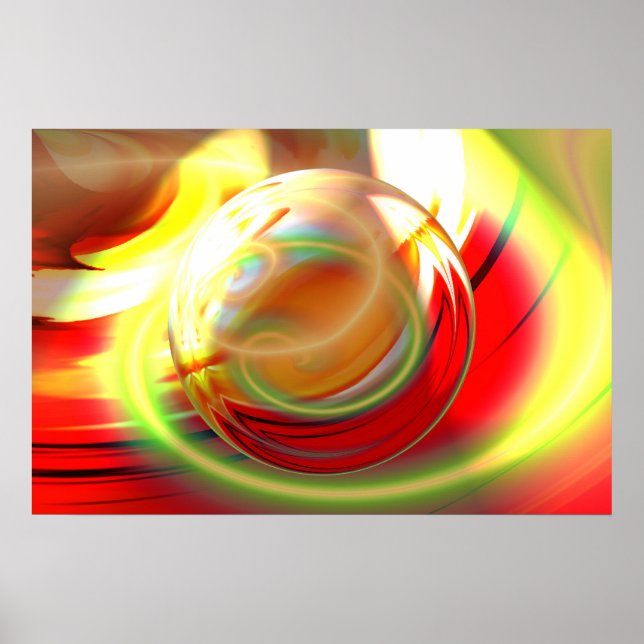 Poster de pintura digital Abstrato (Frente)