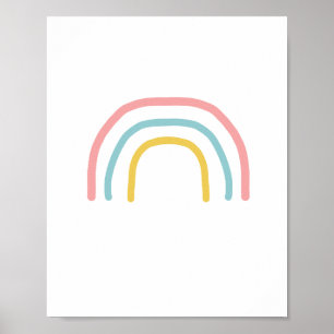 Poster de pintura do Rainbow Pastel