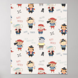 poster de Pirata do Partido de Crianças