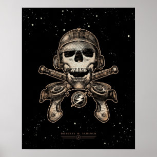 Poster de pirata espacial (raygun) (16x20")