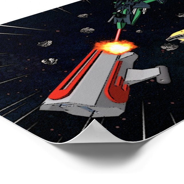 Poster de Pirataria Galáxia (Pequeno) (Borda)