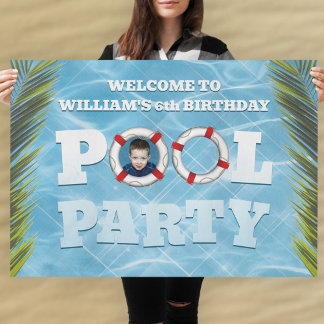 Poster de piscina de  - de Aniversário de criança