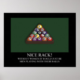 POSTER de Piscina de  de Billiards NICE RACK