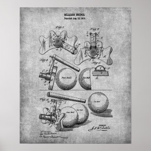 Poster de Piscina Impressão 14 Bilhar da Sala de