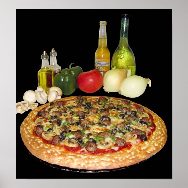 Poster de pizza (Frente)