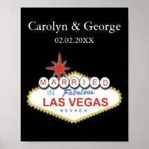 poster de placa de las vegas