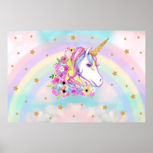 Poster de plano de fundo Unicorn (Frente)