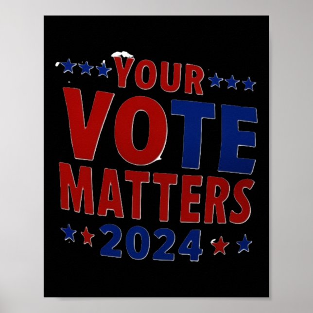 Poster Dê Poder Ao Voto De Voz Nas Eleições Nos Eua 2024 (Frente)