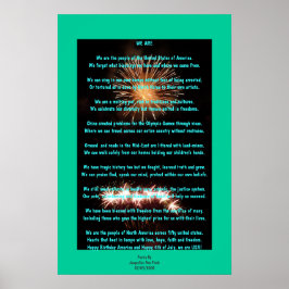 Poster de Poesia De 4 De Julho