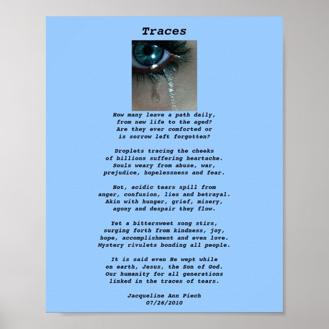 Poster de Poesia de Traços (Frente)