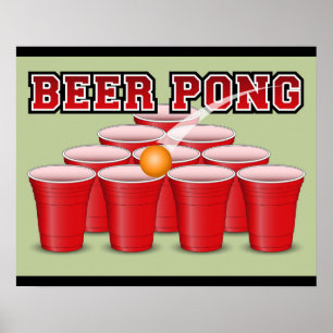 Poster de Pong da cerveja