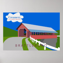 Poster de ponte coberta por Creamery