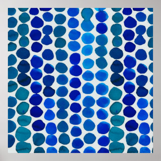 Poster de pontos em azul