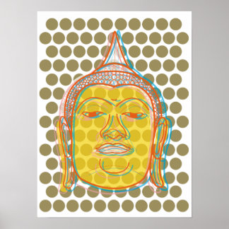 Poster de pontos Pop Buda