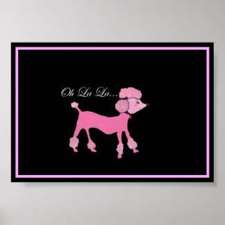 Poster de Poodle Rosa