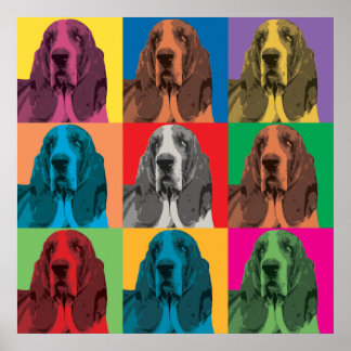 Poster de Pop de Arte de Hound Basset