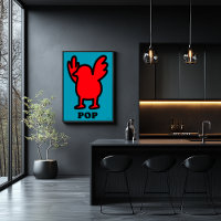 Poster de Pop de Arte de Pássaro Vermelho - Design