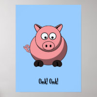 Poster de Porco Cartoon