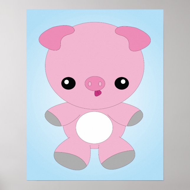Poster de Porco de Bebê (Frente)