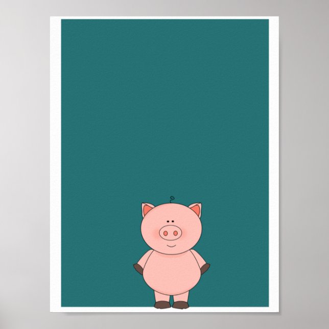 Poster de Porco Pequeno (Frente)