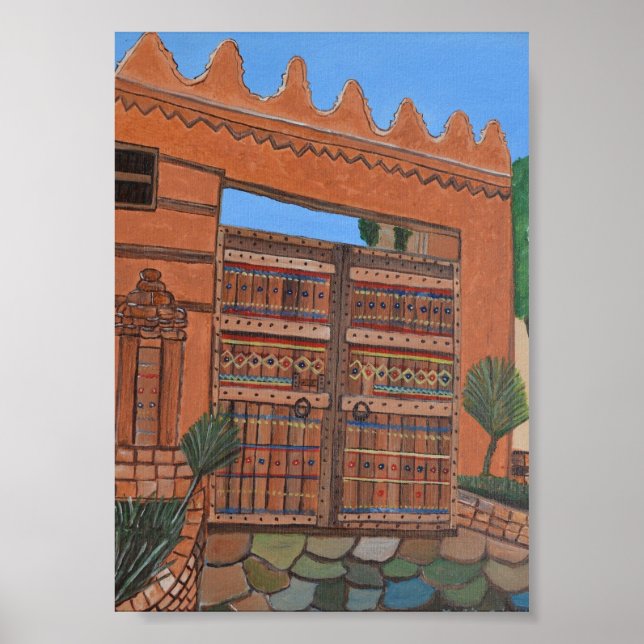 Poster de porta árabe (Frente)