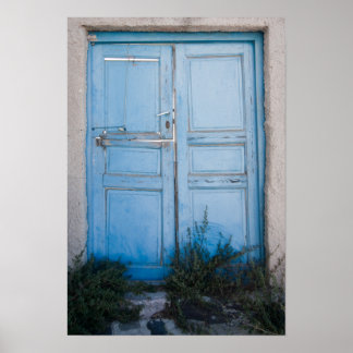 Poster de porta azul 1