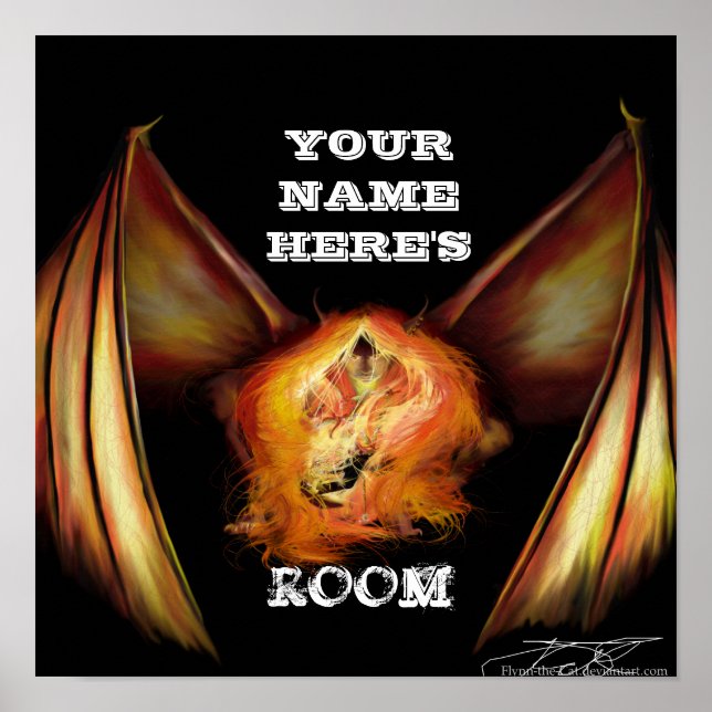 Poster de porta personalizada Firelight (Frente)