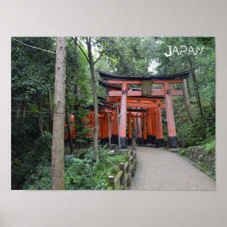 Poster de Portas de Torii Japonês