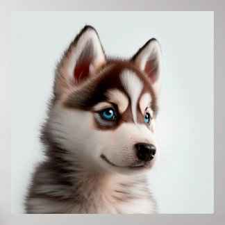 Poster de Portraços de Cachorro Cachorro Rouco