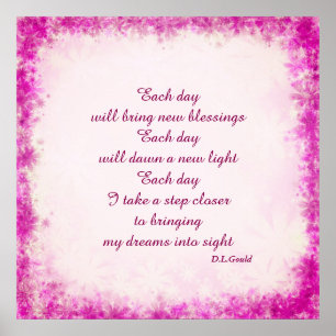 Pôster De "poster da arte do poema cada dia"