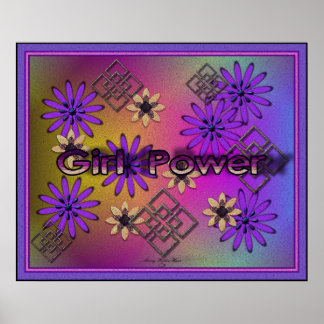 Poster de potência 5 para raparigas