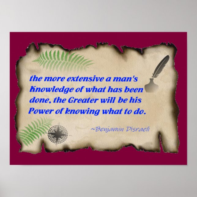 Poster de potência do conhecimento (Matte) (Frente)