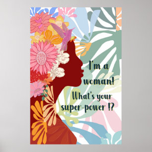 Poster de potência feminina