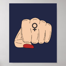 Poster de potência feminista