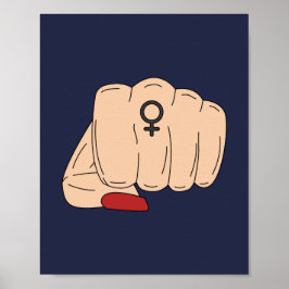 Poster de potência feminista