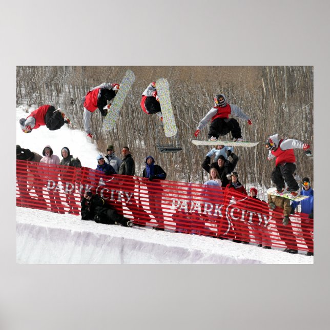 Poster de pranchas de neve (Frente)