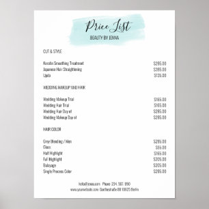 Poster de pré-escuta azul branco simples