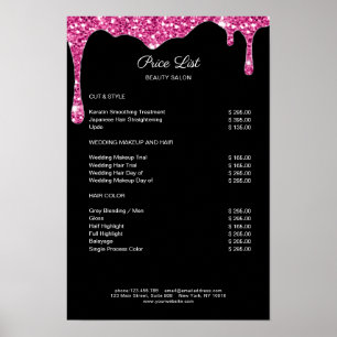 Poster de Pré-escuta Moderno de Schwarz-Pink