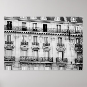 Poster de prédio parisiense