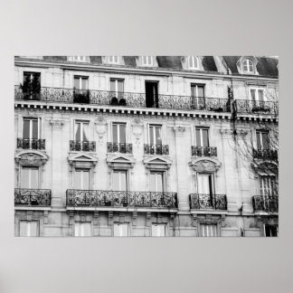 Poster de prédio parisiense