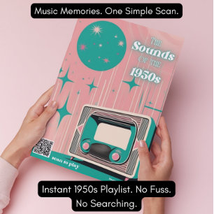Pôster de Presente Demência Musical dos Anos 1950 