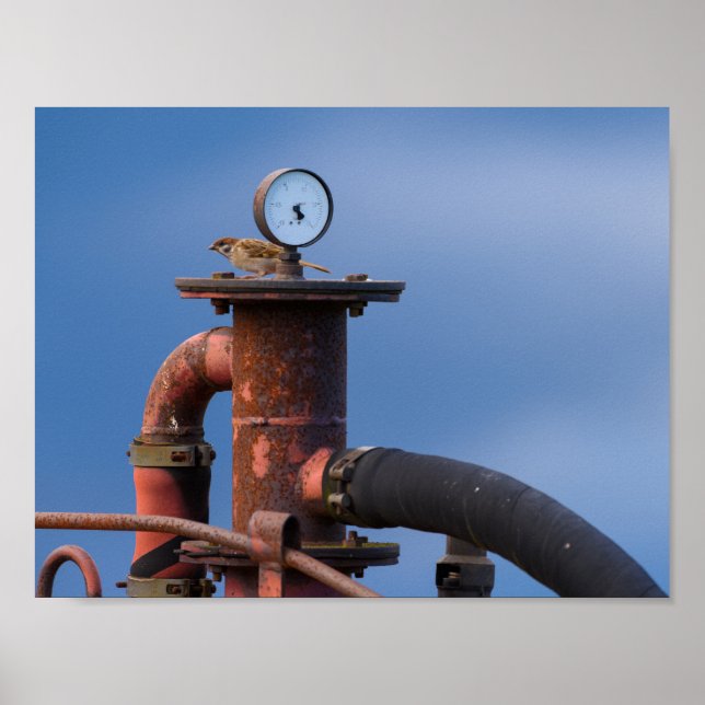 Poster de pressão do ar de verificação por faísca (Frente)