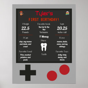 Poster de primeiros aniversarios do do Baby Game