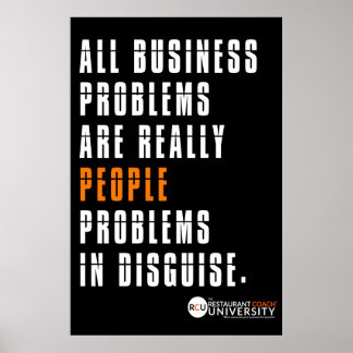 Poster de Problemas de Negócios do RCU