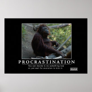 poster de procrastinação